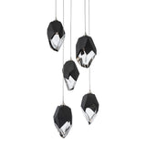 Chrysalis 5-Light Crystal Pendant Large, by Hubbardton Forge