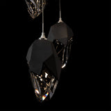 Chrysalis 5-Light Crystal Pendant Large detail, by Hubbardton Forge