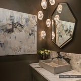 Chrysalis 5-Light Crystal Pendant lifestyle view by Hubbardton Forge