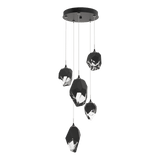Chrysalis 5 Light Mixed Crystal Pendant  Oil Rubbed Bronze BP Long By Hubbardton Forge