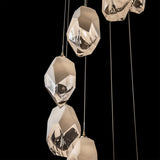 Chrysalis 9-Light Crystal Chandelier Large detail, by Hubbardton Forge