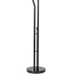 Chrysalis Floor Lamp, shown in Ink, Black Crystal, by Hubbardton Forge