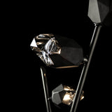 Chrysalis Floor Lamp detail in Ink, Black Crystal, by Hubbardton Forge