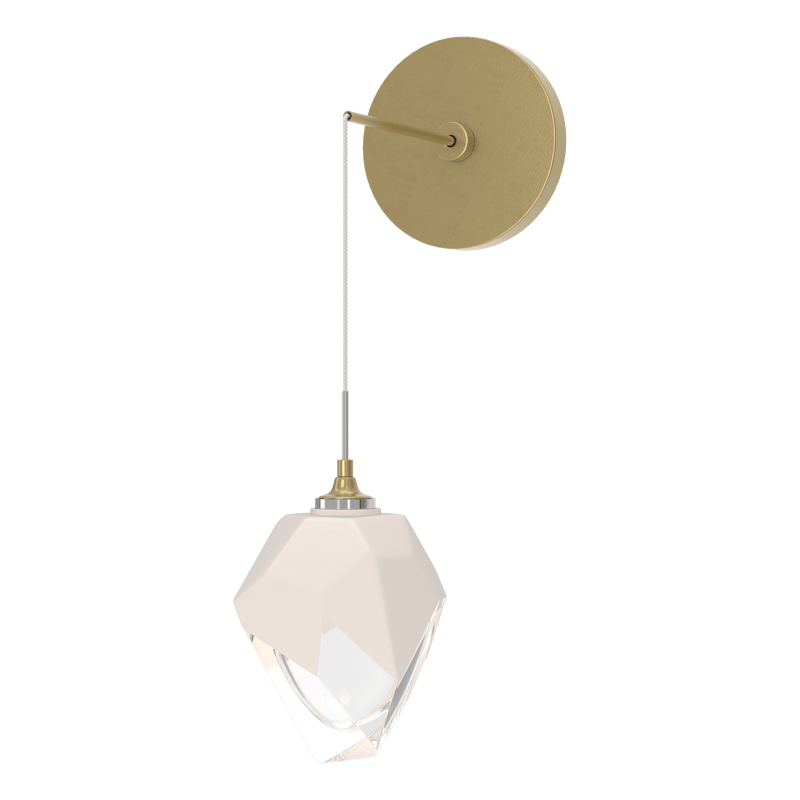 Chrysalis Wall Sconce Small Modern Brass WP By Hubbardton Forge