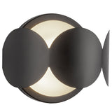 Ciel Wall Sconce Black Opal Glass By Kuzco - Front View