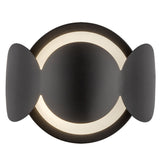 Ciel Wall Sconce Black Opal Glass By Kuzco