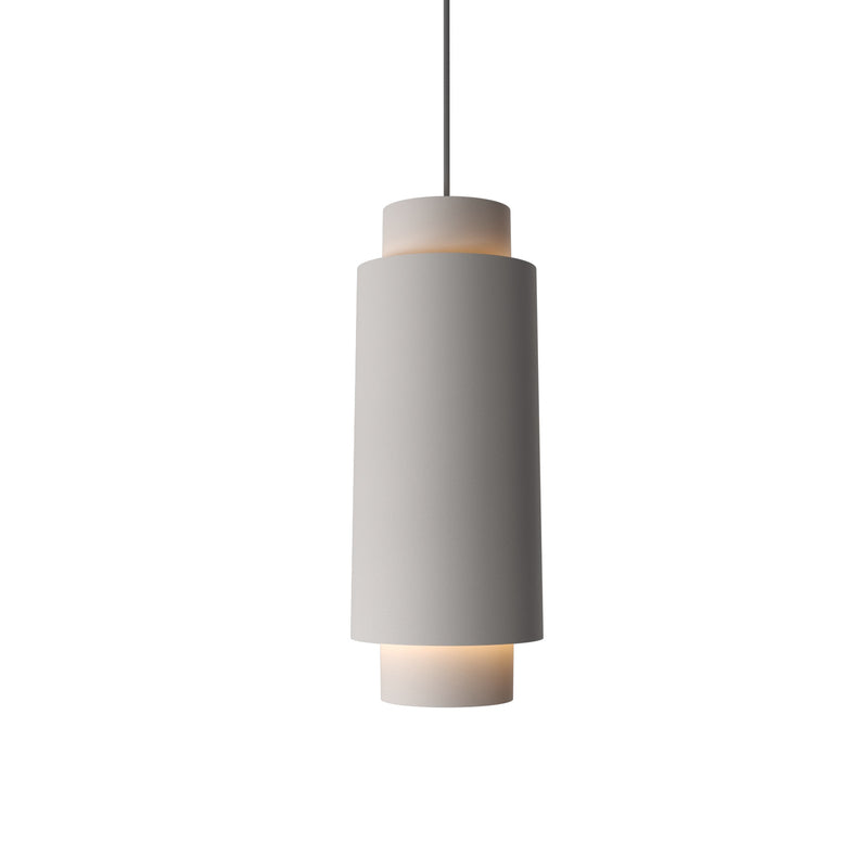 Cilindrica Pendant By Accord Lighting, Finish: Iredescent White