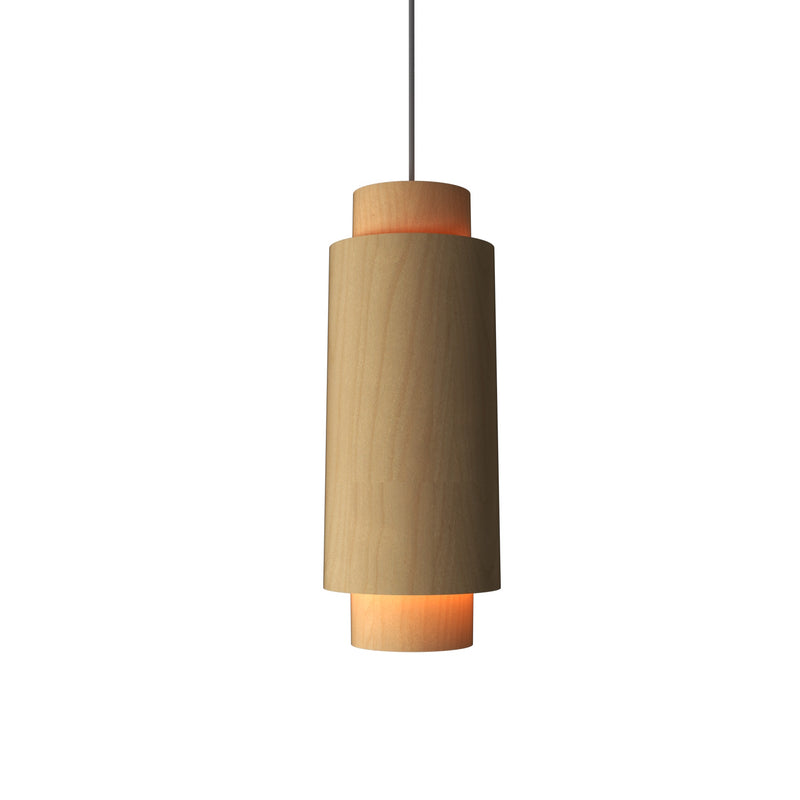 Cilindrica Pendant By Accord Lighting, Finish: Maple