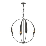 Cirque Chandelier Large in Natural Iron by Hubbardton Forge