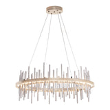 Cityscape Circular LED Pendant - Soft Gold-Hubbardton Forge Sterling
