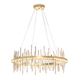 Cityscape Circular LED Pendant - Sterling-Hubbardton Forge Soft Gold