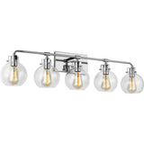 Clara Vanity Light — 40", Chrome