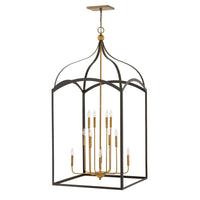 Clarendon Double XL Three Tier Open Frame Chandelier - Bronze - by Hinkley