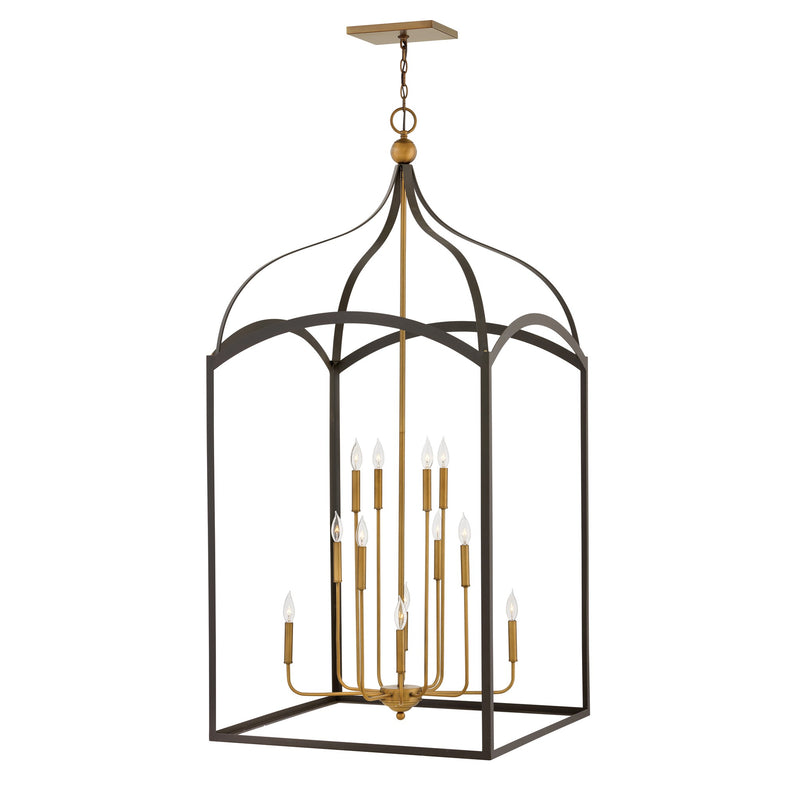 Clarendon Double XL Three Tier Open Frame Chandelier - Bronze - by Hinkley