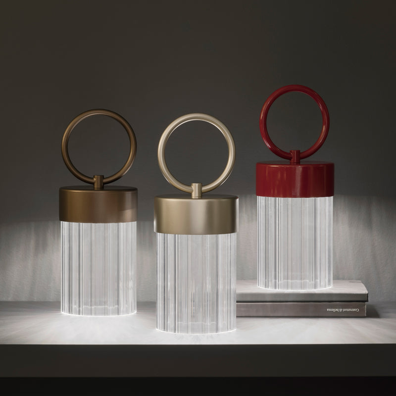 Claretta Portable Table Lamp By Contradi - Lifestyle View6