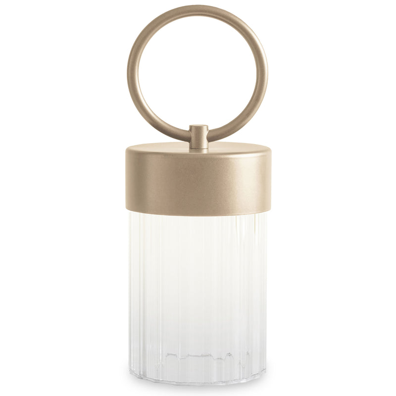 Claretta Portable Table Lamp Golden Nickel By Contradi