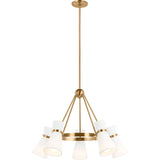 Clark Chandelier — 29 1/8", Satin Brass