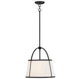 Clarke Drum Pendant 16.25 Inch Black By Hinkley - Front View1
