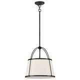 Clarke Drum Pendant 16.25 Inch Black By Hinkley - Front View