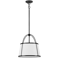 Clarke Drum Pendant 16.25 Inch Black By Hinkley