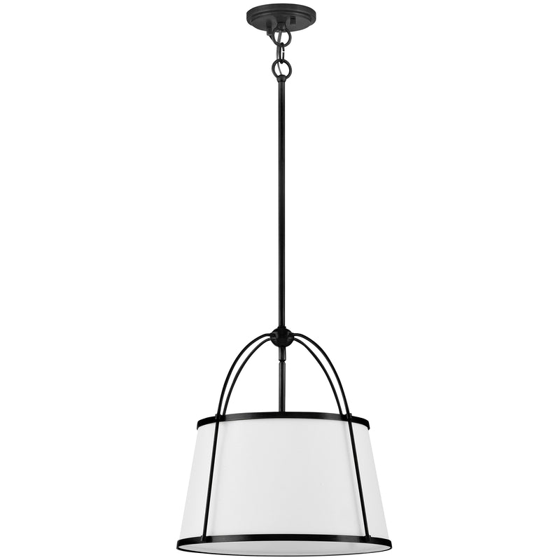 Clarke Drum Pendant 16.25 Inch Black By Hinkley