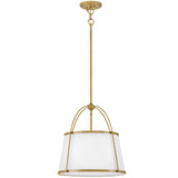 Clarke Drum Pendant 16.25 Inch Lacquered Brass By Hinkley