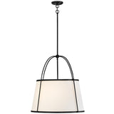 Clarke Drum Pendant 25.25 Inch Black By Hinkley - Front View