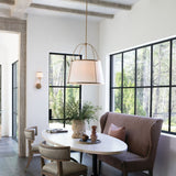 Clarke Drum Pendant 25.25 Inch Lacquered Dark Brass By Hinkley - Lifestyle View1