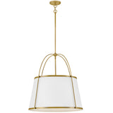 Clarke Drum Pendant 25.25 Inch Lacquered Dark Brass By Hinkley