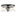 Clarke Round Flush Mount 13 Inch Black + Chrome