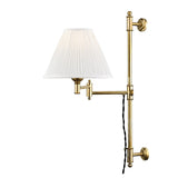 Classic No.1 Plug-in Sconce - Aged Brass by Hudson Valley