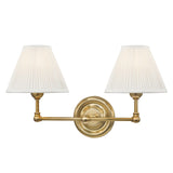 Classic No.1 Wall Sconce - 2-Light - Aged Brass by Hudson Valley