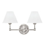 Classic No.1 Wall Sconce - 2-Light - Polished Nickel by Hudson Valley