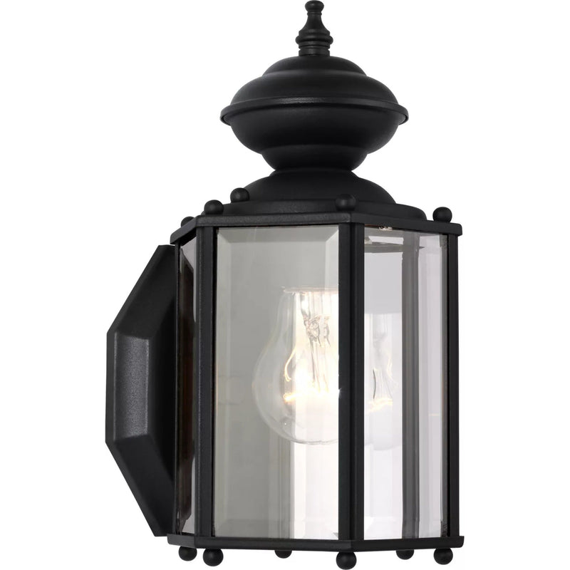 Classico Outdoor Wall Lantern — 10.5 Inch, Black