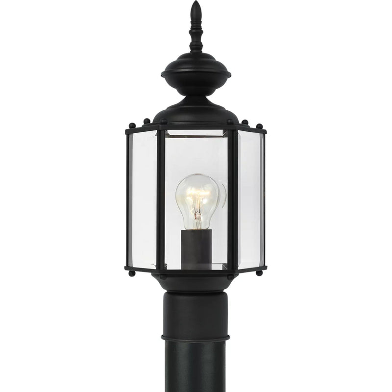 Classico Post Lantern — Black