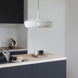 Clava Dine Wood Pendant White By UMAGE Lifestyle View