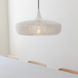 Clava Dine Wood Pendant White By UMAGE With Light