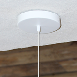 Clava Wood Pendant White Canopy By UMAGE Lifestyle View