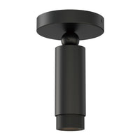 Cleo Adjustable Spot Light by ET2 - Black, ceiling-mounted with adjustable spotlight head pointing down