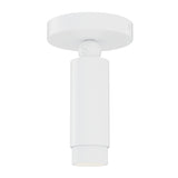Cleo Adjustable Spot Light by ET2 - White flush mount with cylindrical spotlight head
