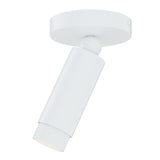 Cleo Adjustable Spot Light by ET2 - White, angled view showing the adjustable head