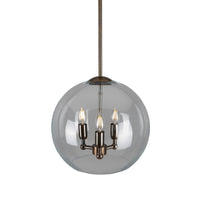 Clermont Mini Chandelier - Antique Brass