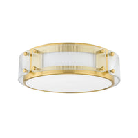 Clifford Flush Mount - Aged Brass by Hudson Valley