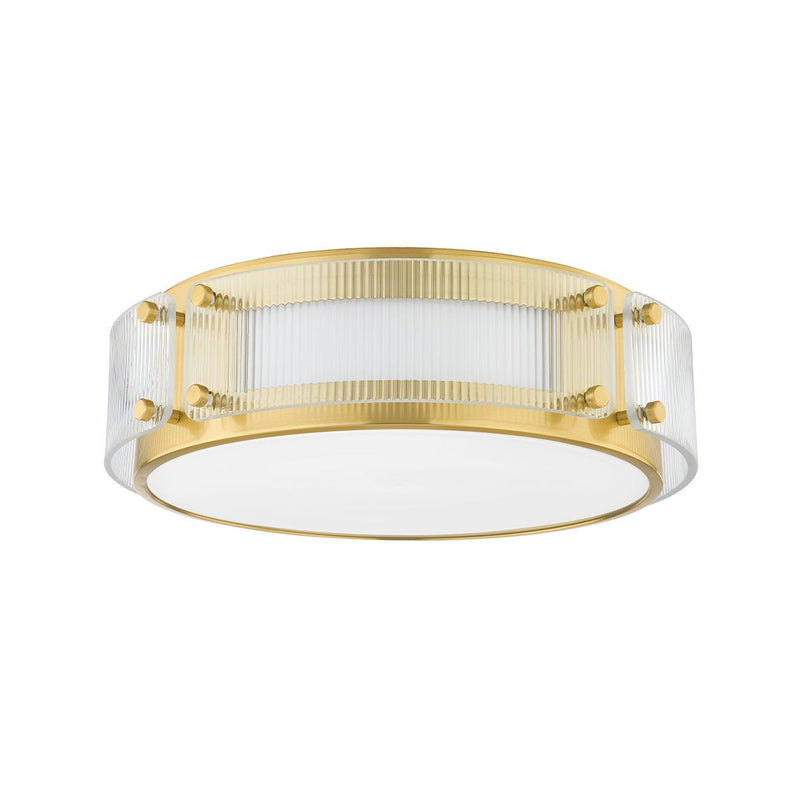 Clifford Flush Mount - Aged Brass by Hudson Valley