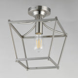 Clifton Single Semi-Flush Pendant Satin Nickel by Maxim Lighting