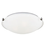 Clip Ceiling Flushmount — 12.25 Inch, Brushed Nickel