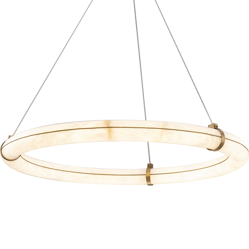Clique LED Chandelier Aged Brass By Modern