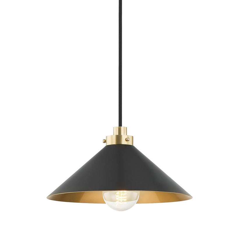Clivedon Pendant - 12 Inch - Aged Brass with Distressed Bronze by Hudson Valley