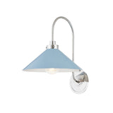 Clivedon Wall Sconce - Polished Nickel with Blue Bird by Hudson Valley