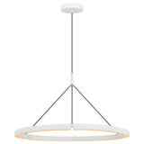 Cloak Round Chandelier Medium Matte White By Visual Comfort Main View 1